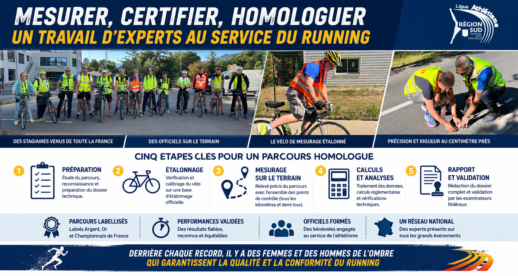 Mesurer certifier homologuer - Formation fédérale running