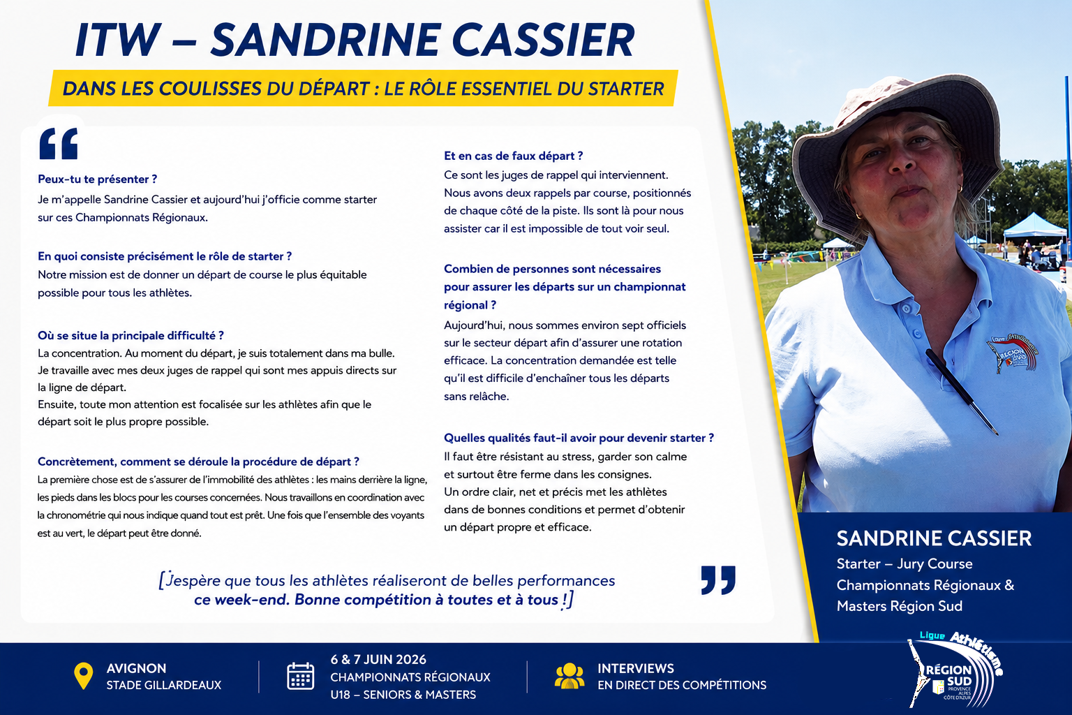 Interview Sandrine Cassier - Starter