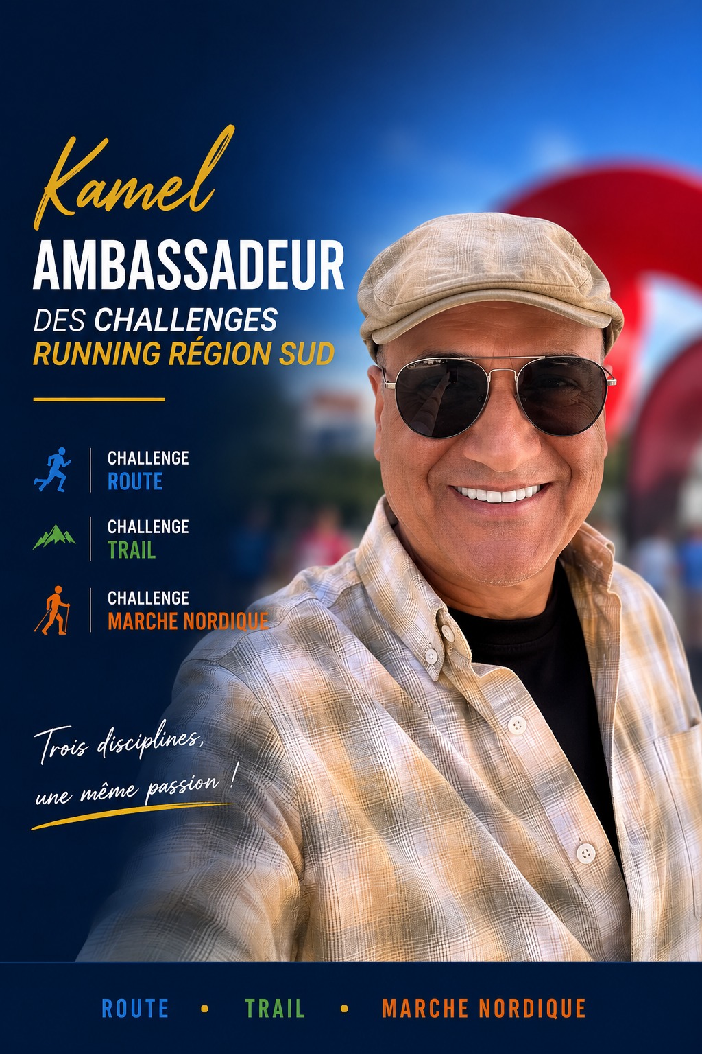 Kamel, ambassadeur du Challenge Route Région Sud