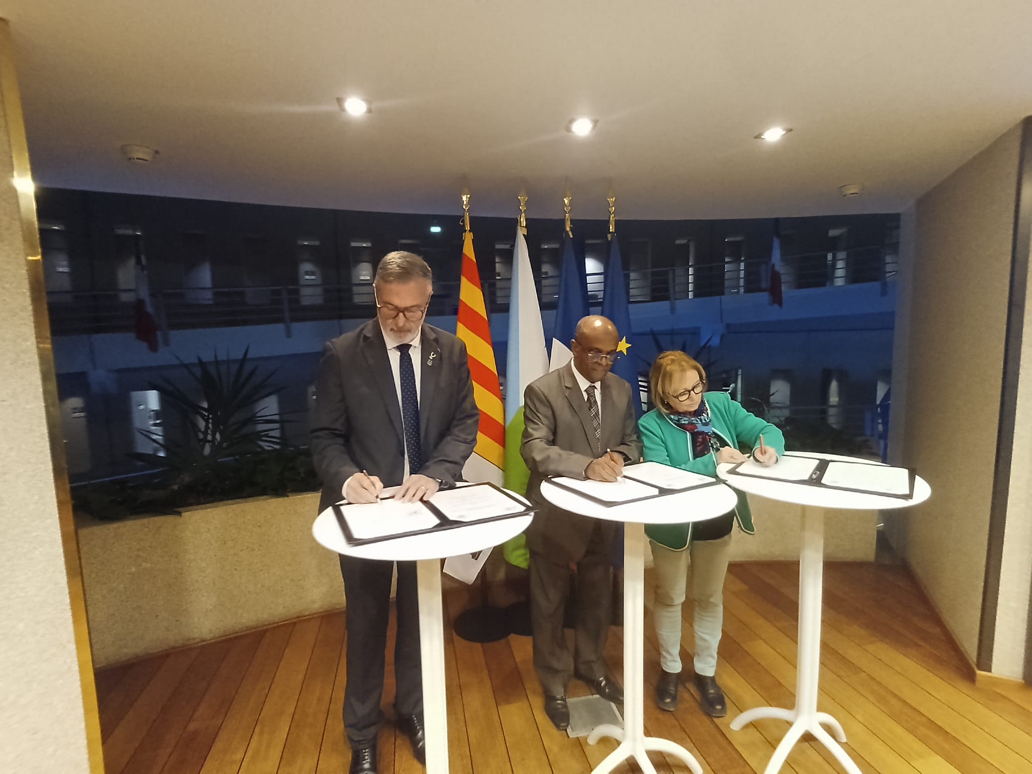 Signature de la lettre d’intention de coopération avec Djibouti