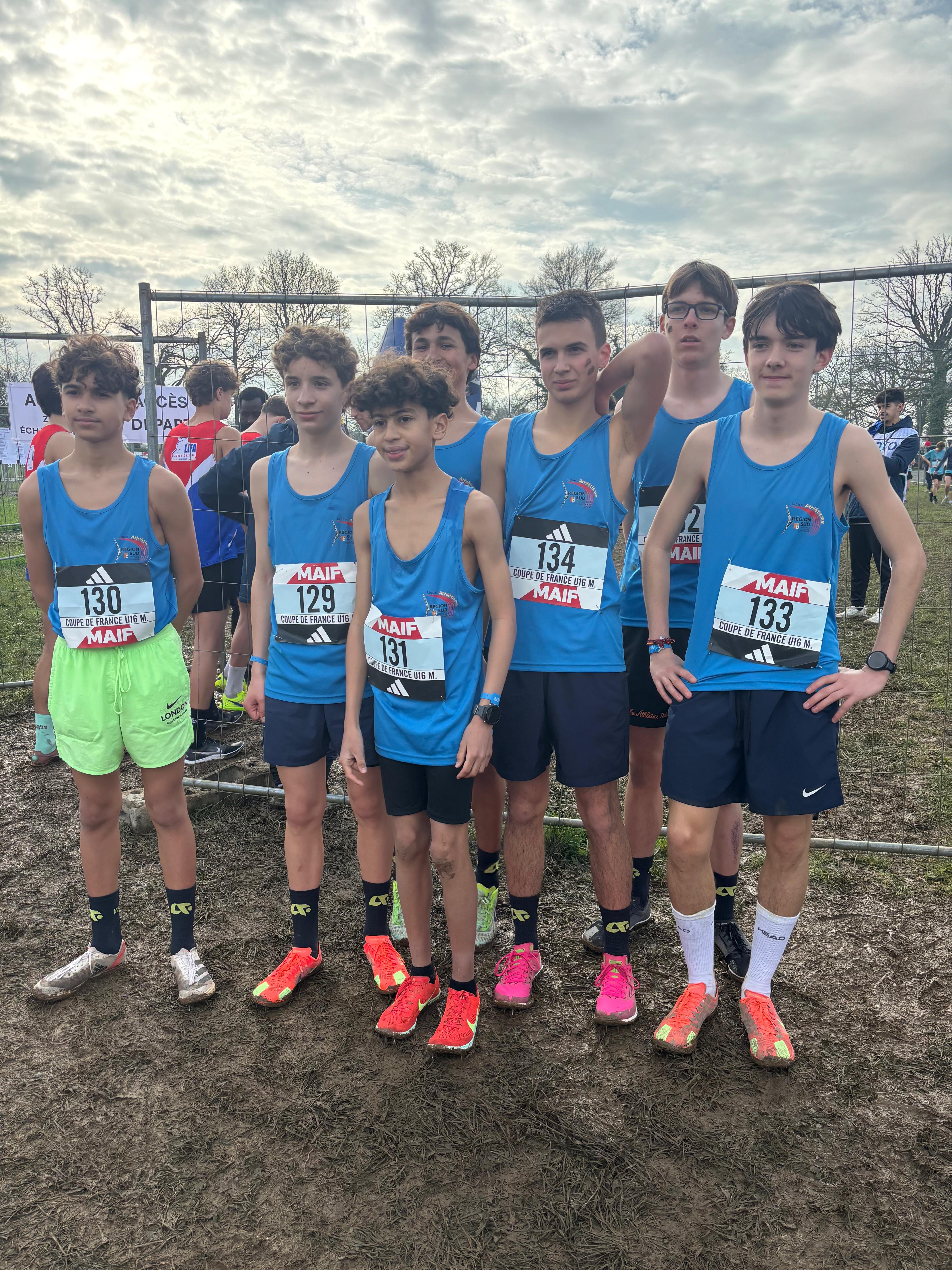 Athlètes Région Sud en action